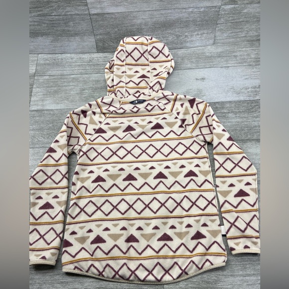 The North Face Fleece Hoodie Womens Small Aztec Cowl Neck Pullover Southwest - Picture 9 of 16